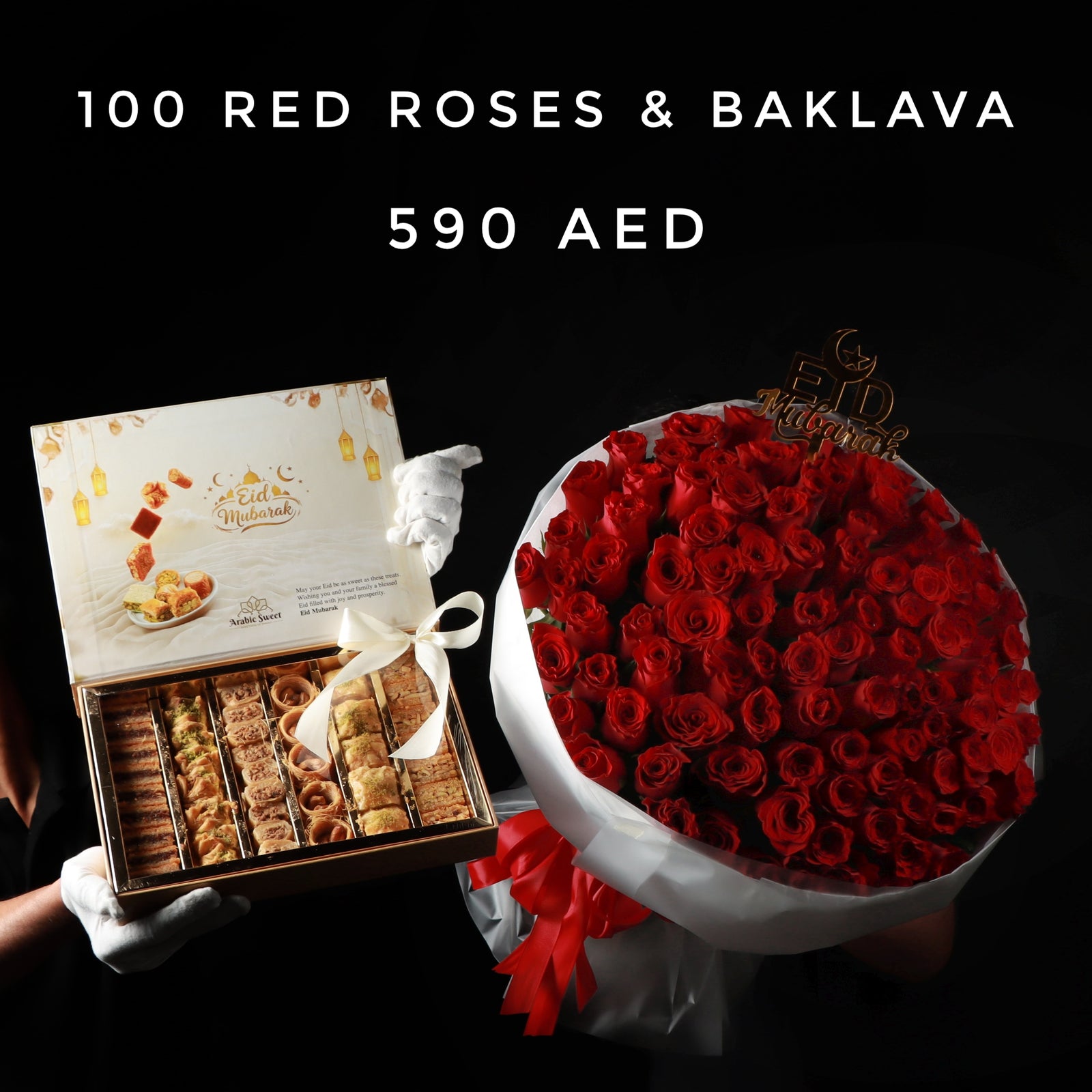 100 Red Roses & Baklava