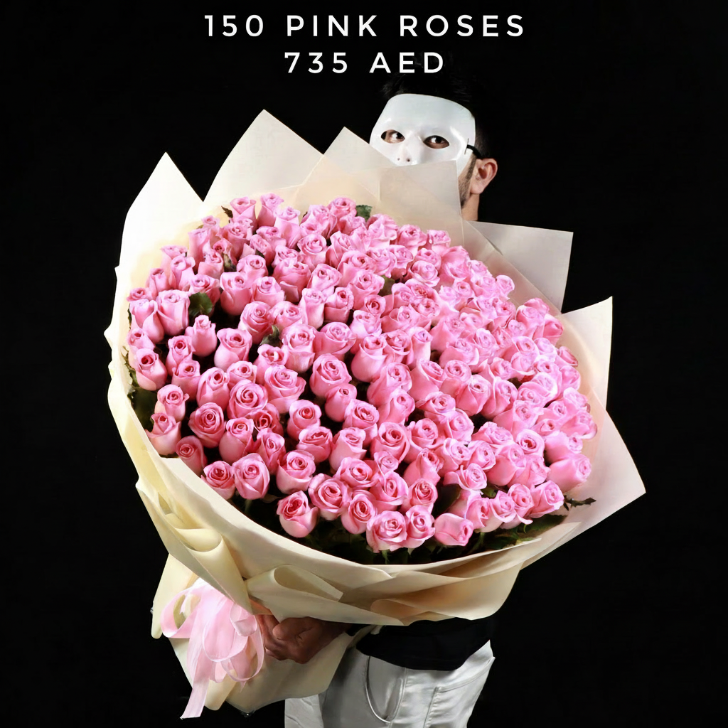 150 Pink Roses DFS Classic - 735 AED