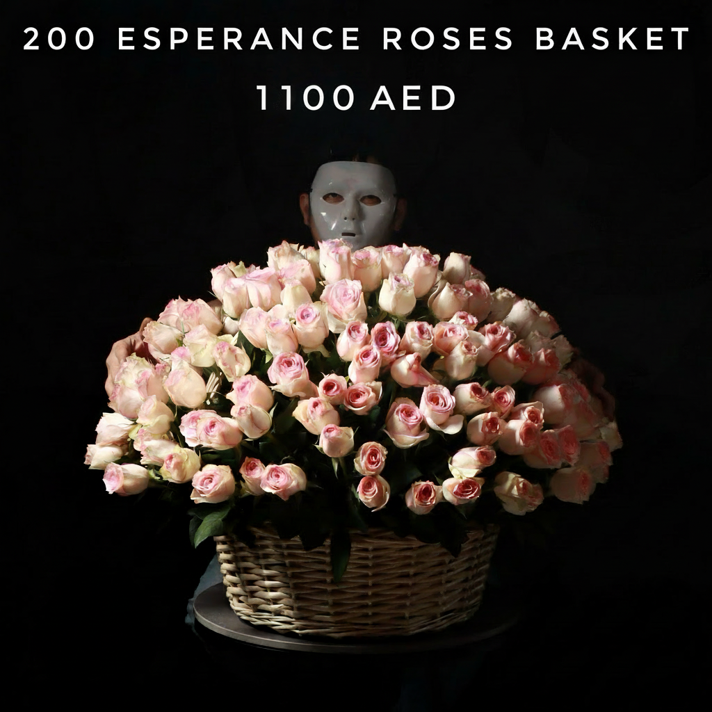 200 Esperance Roses Basket - Updated Price Main image