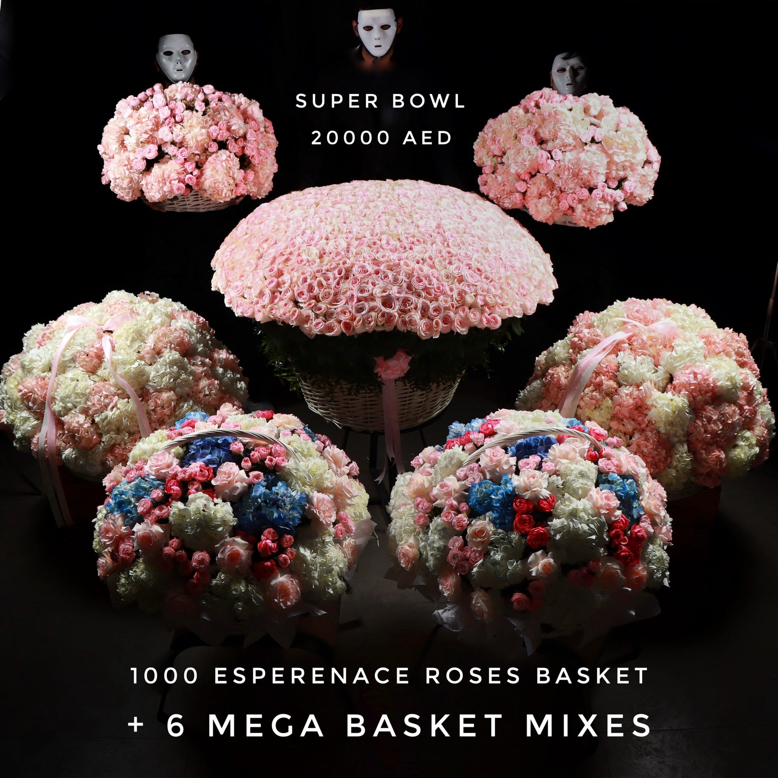 Super Bowl Room Set 7 Baskets