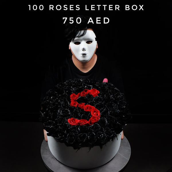 100 Color Roses Letter Box
