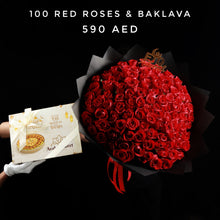 100 Red Roses & Baklaba