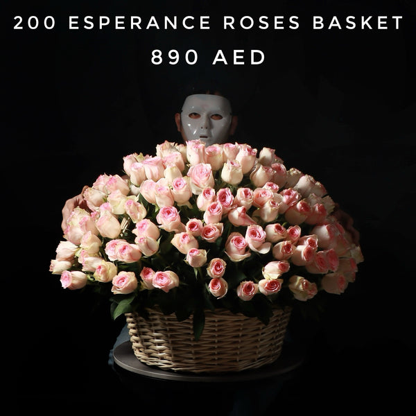 200 Esperance Roses Basket