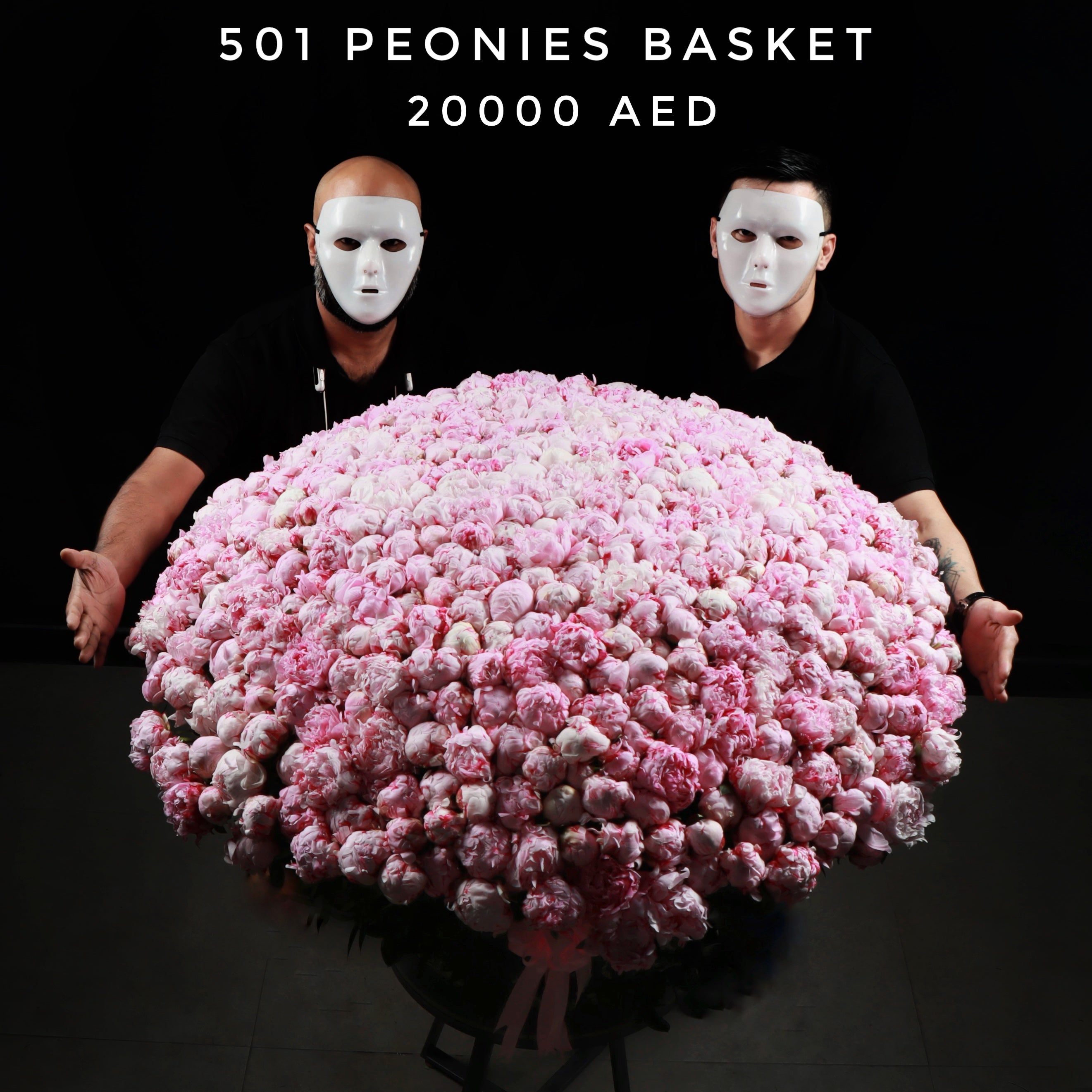501 Peonies Basket Main image