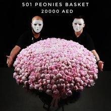 501 Peonies Basket