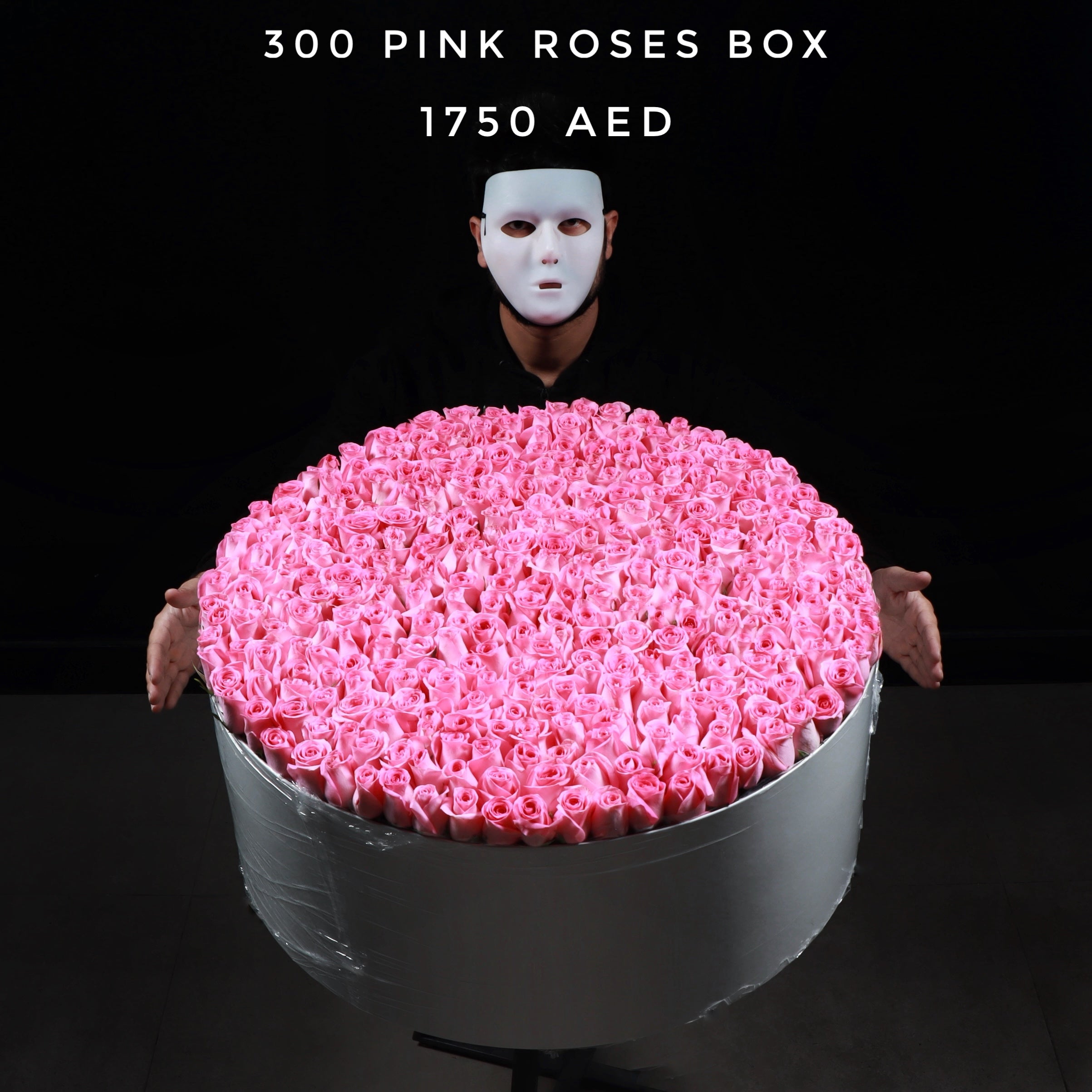 300 Pink Roses Box DFS Classic Main image