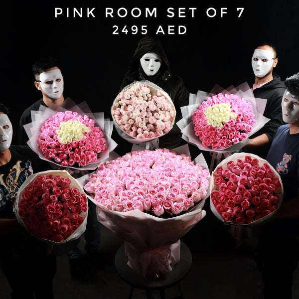 Set of 6 Pink Bouquets XXXL