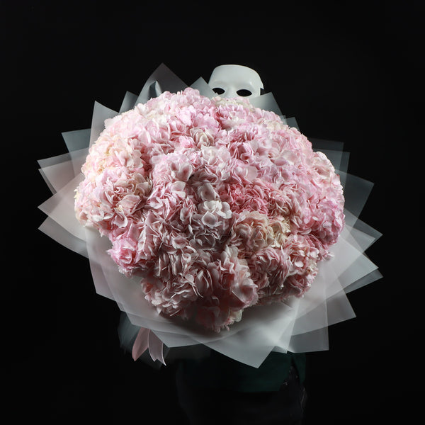 Pink Hydrangea L Bouquet
