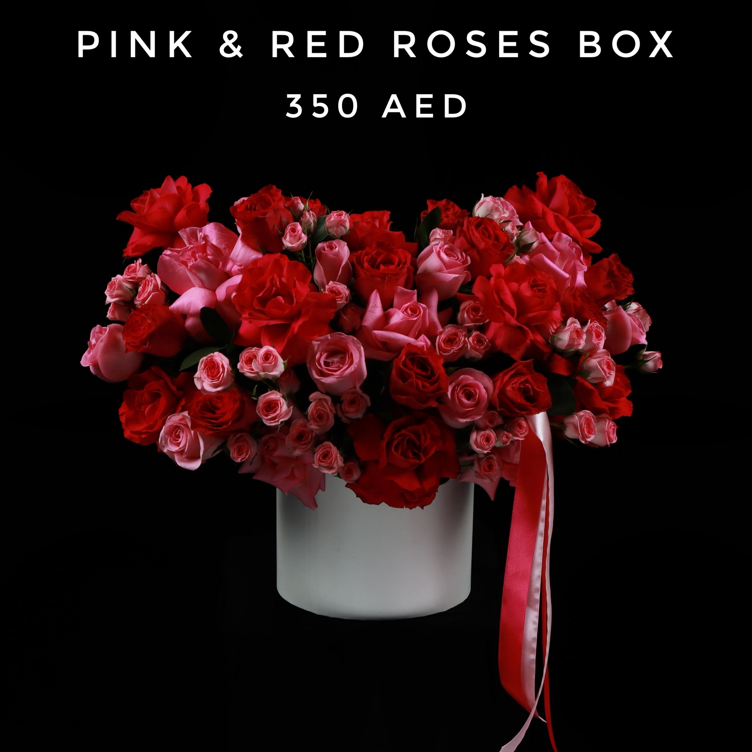 Pink & Red Roses Box Main image