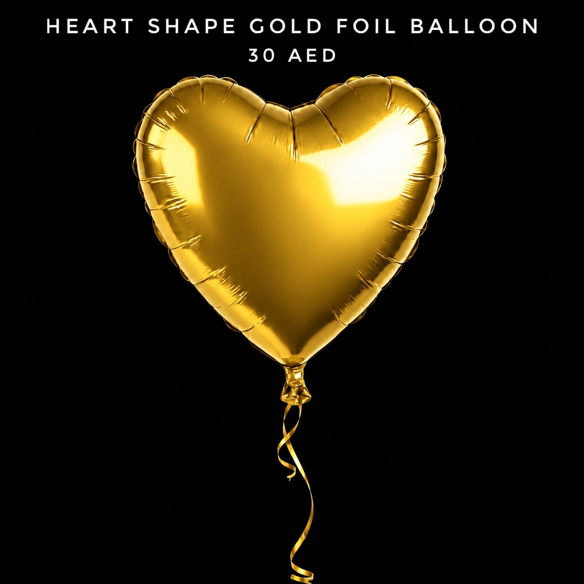 Heart Shape Gold Foil Balloon Main image