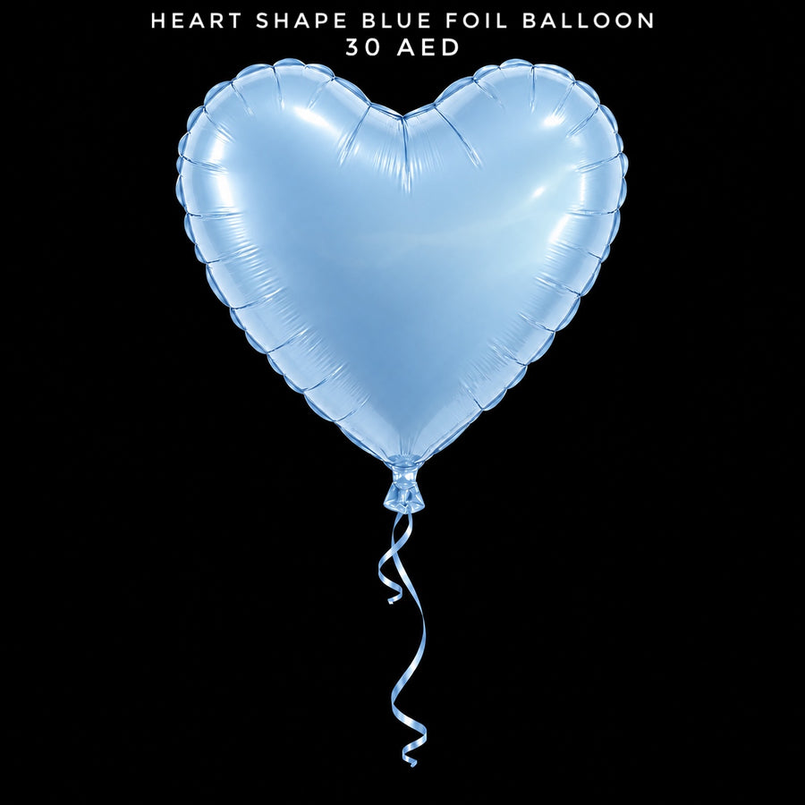 Heart Shape Blue Foil Balloon