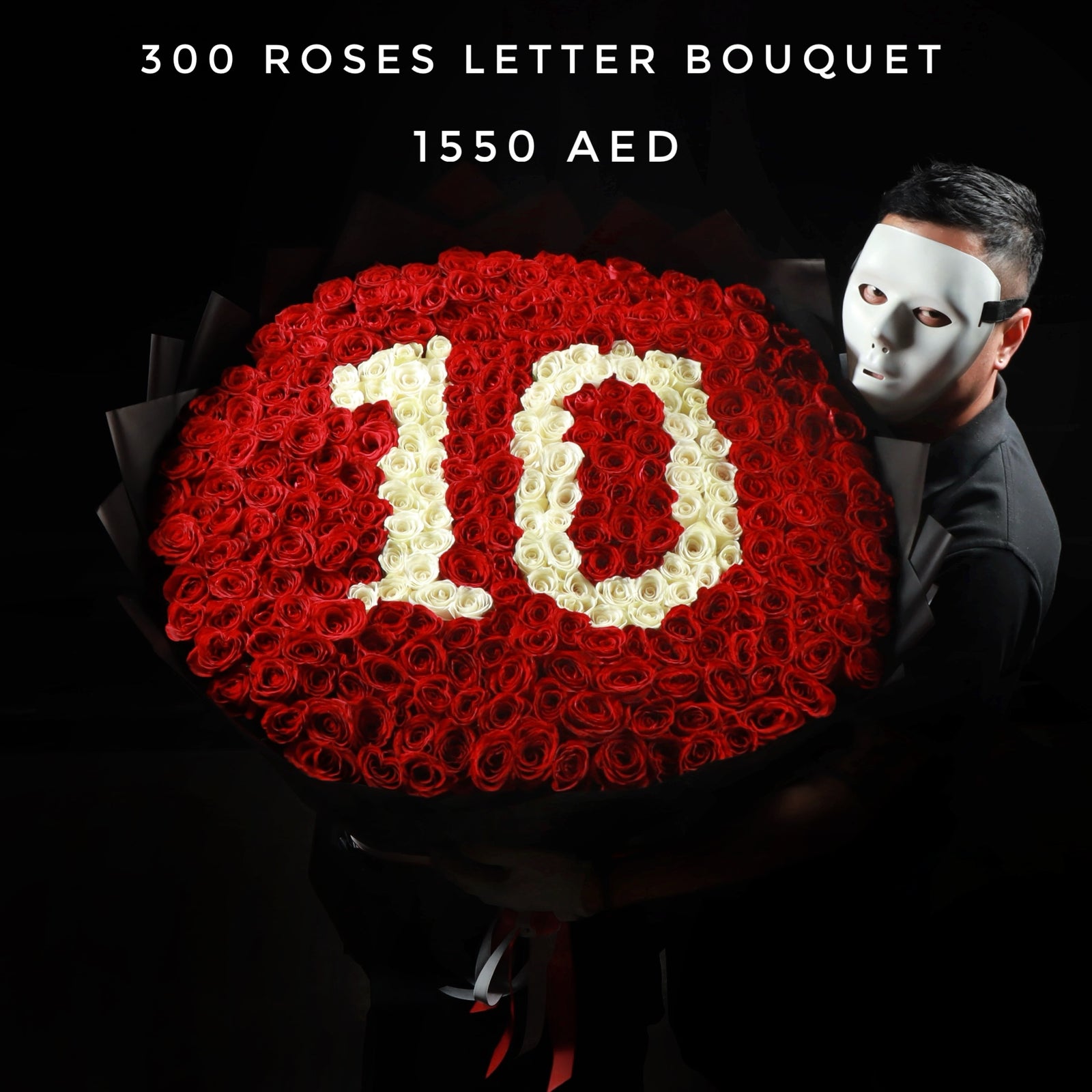 300 Red Roses Letter Bouquet