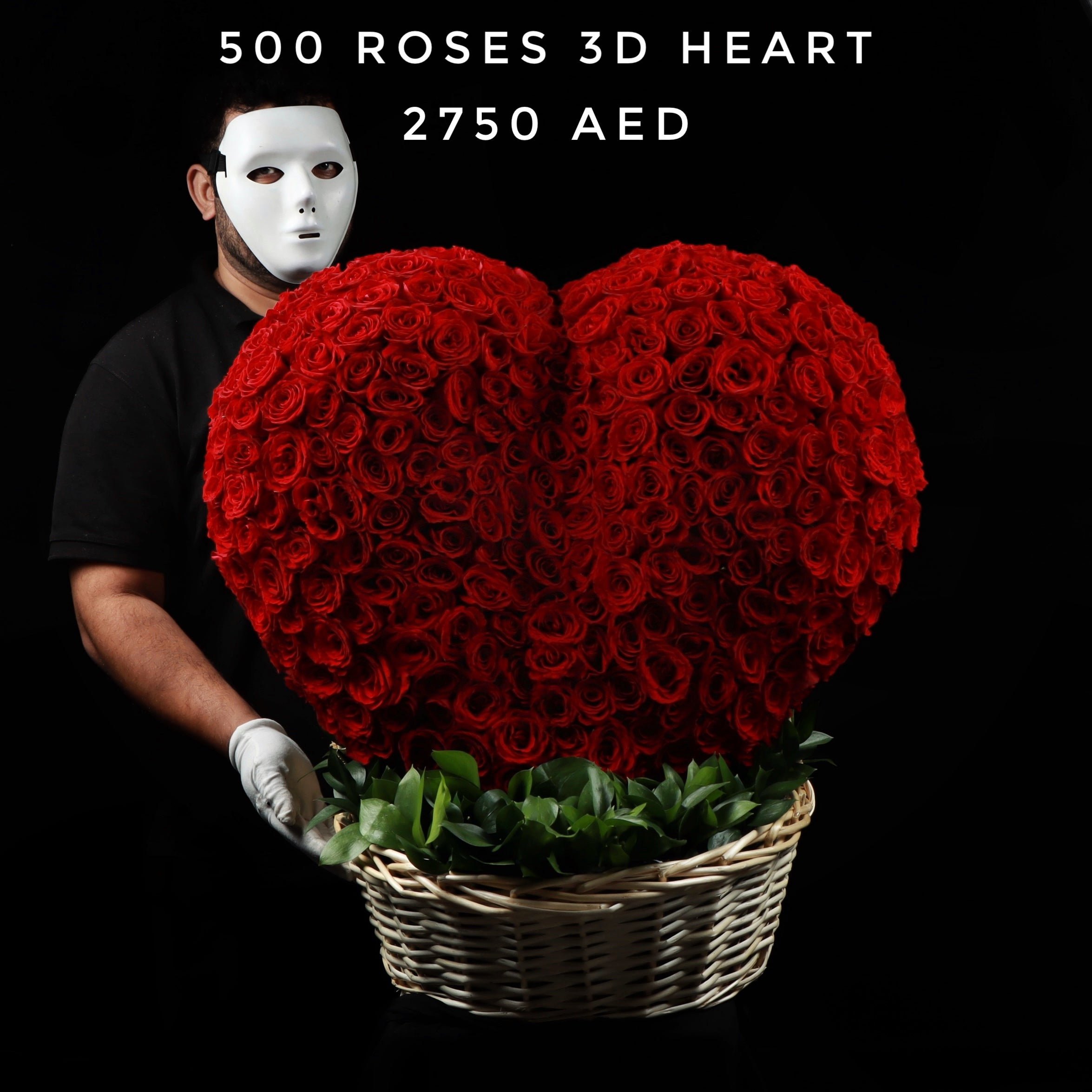 500 Roses 3D Heart Main image