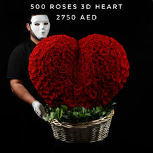 500 Roses 3D Heart