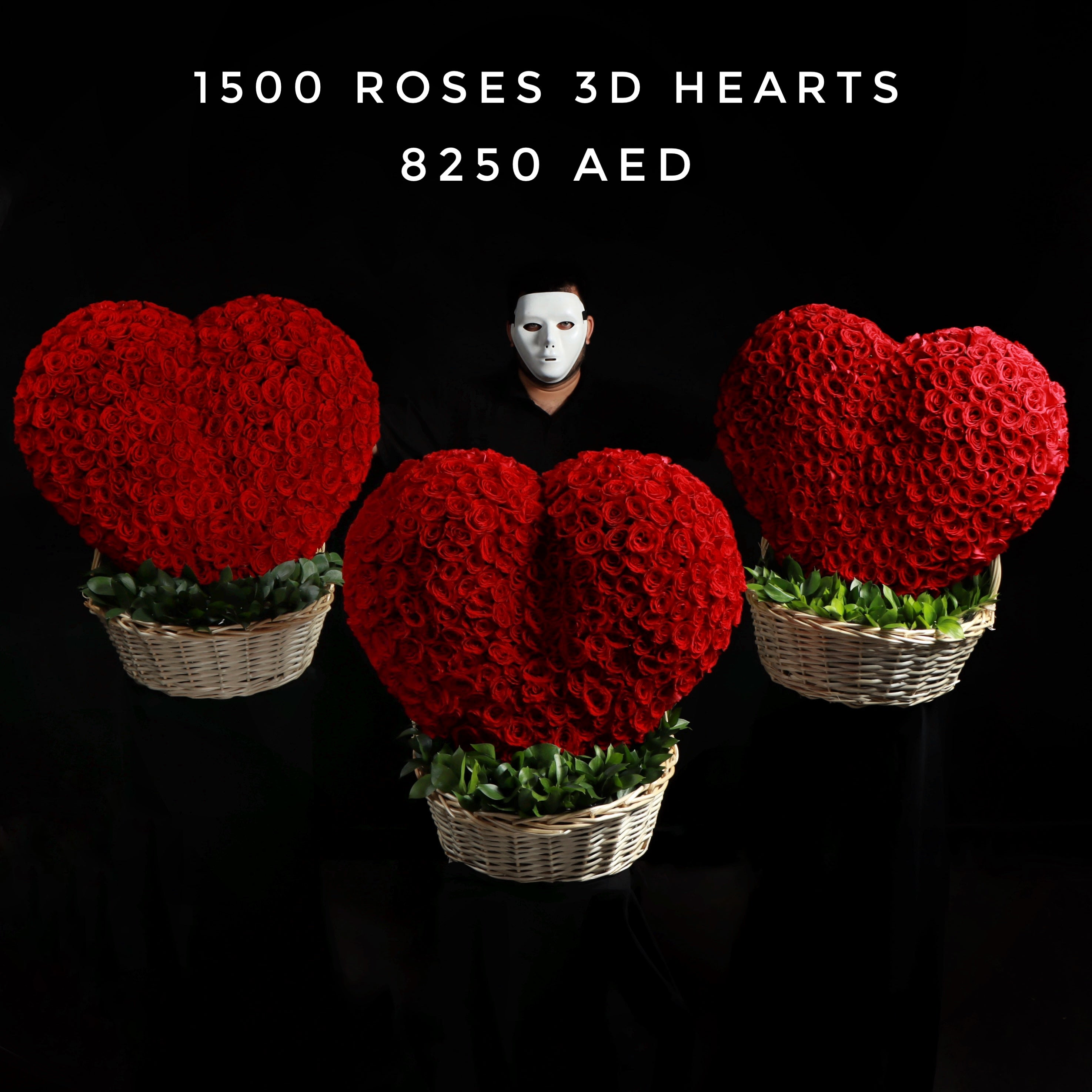 1500 Roses 3D Hearts Main image