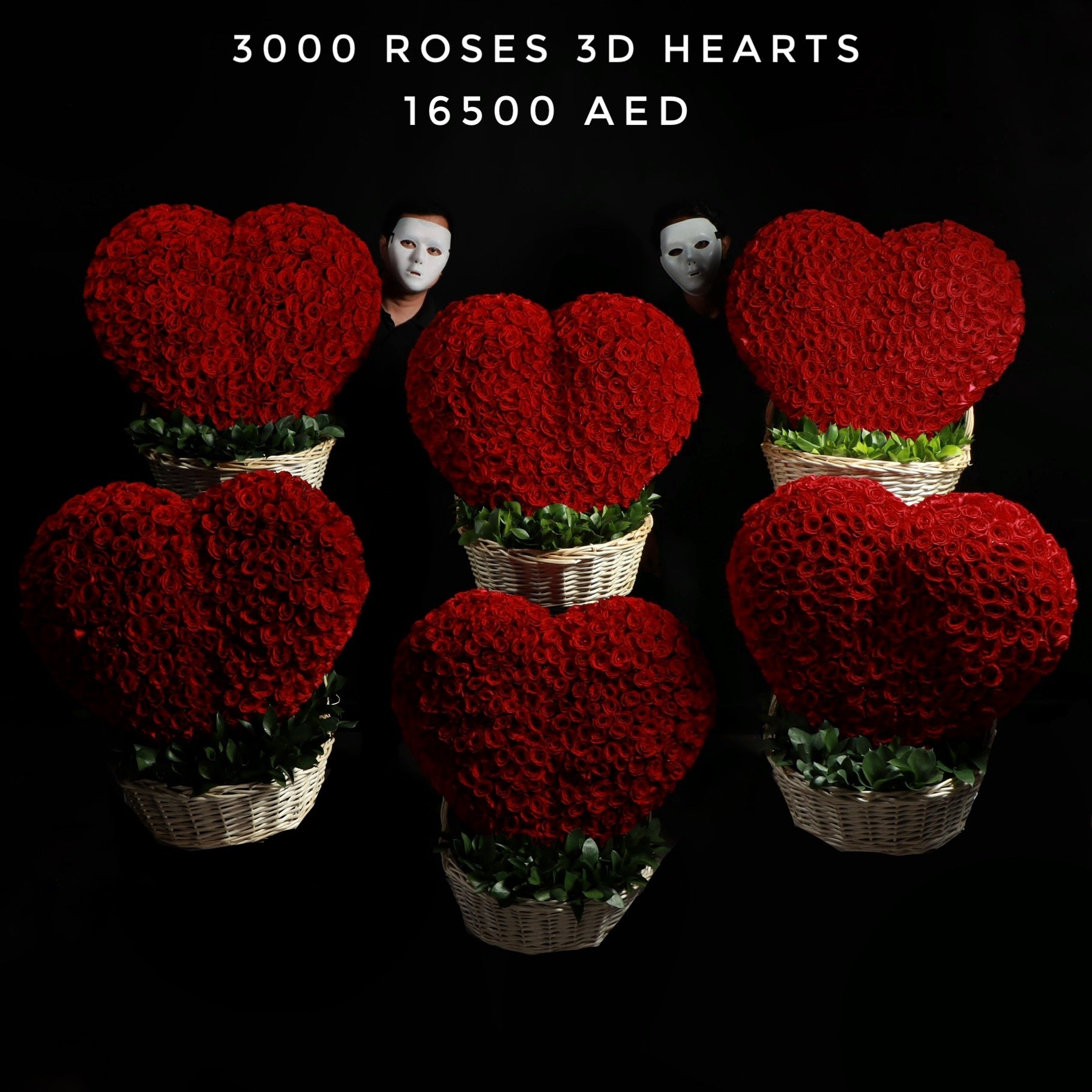 3000 Roses 3D Hearts Main image
