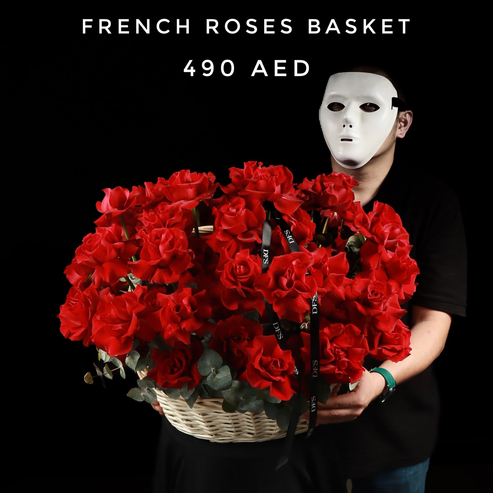 French Roses Basket