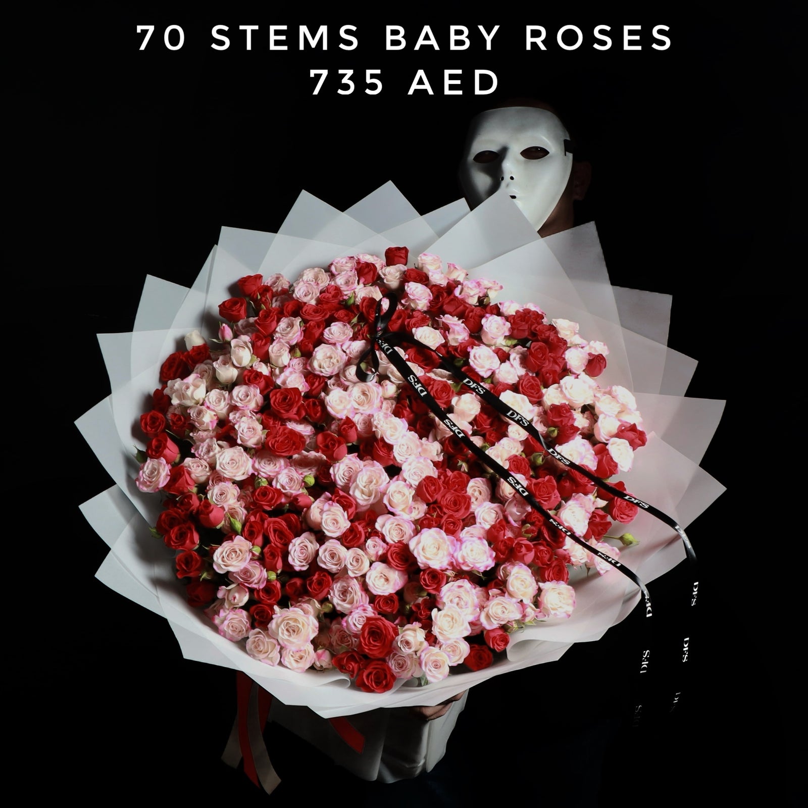 70 Stems Baby Roses