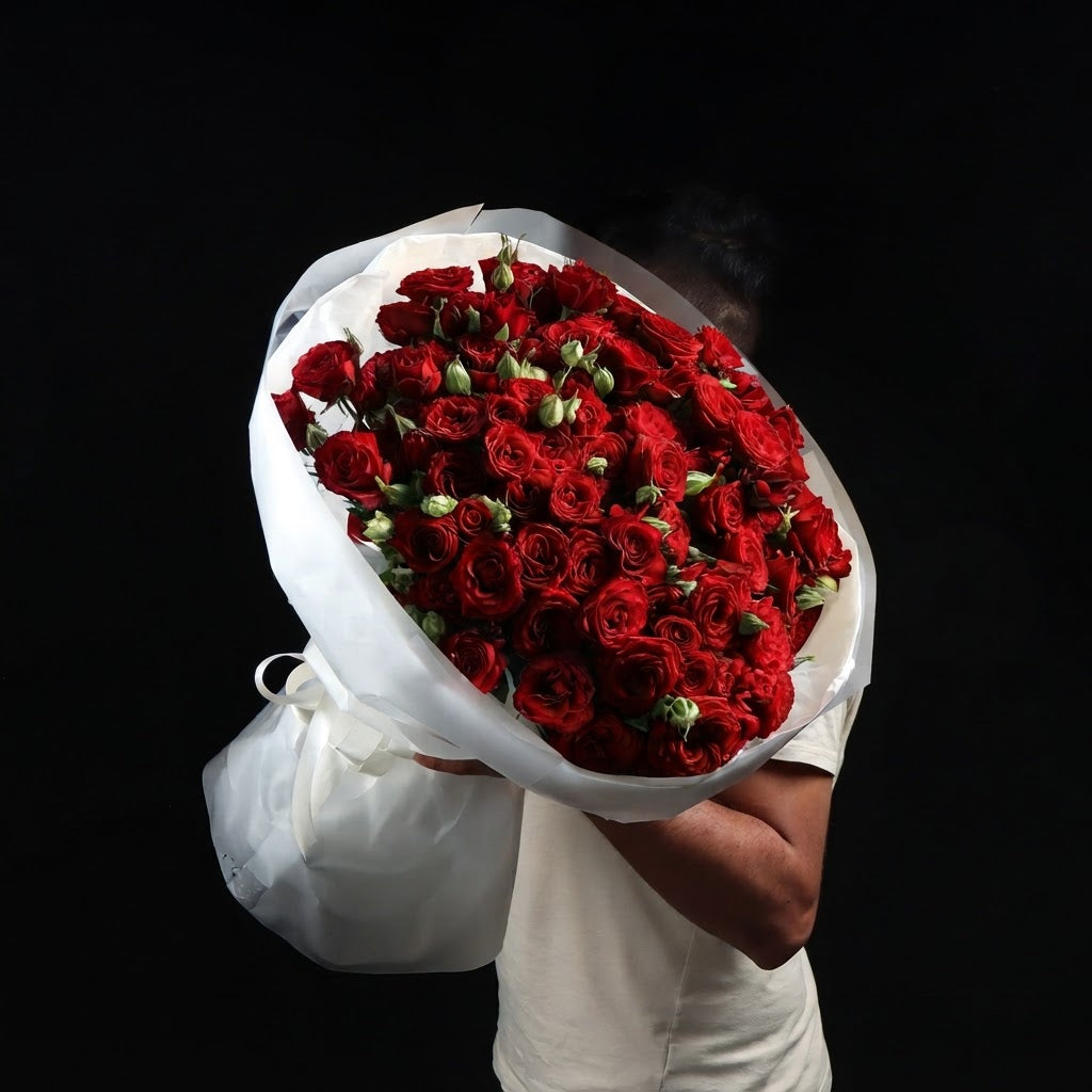 Red Baby Roses Bouquet