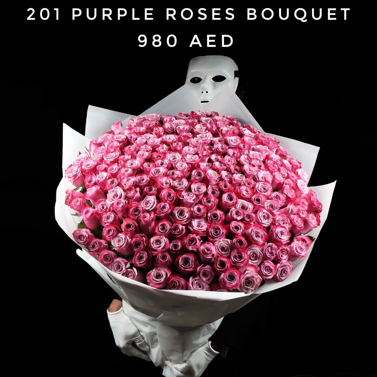 201 Purple Roses Bouquet