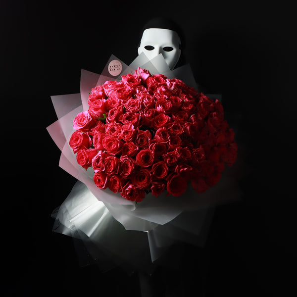 100 Fuchsia Roses
