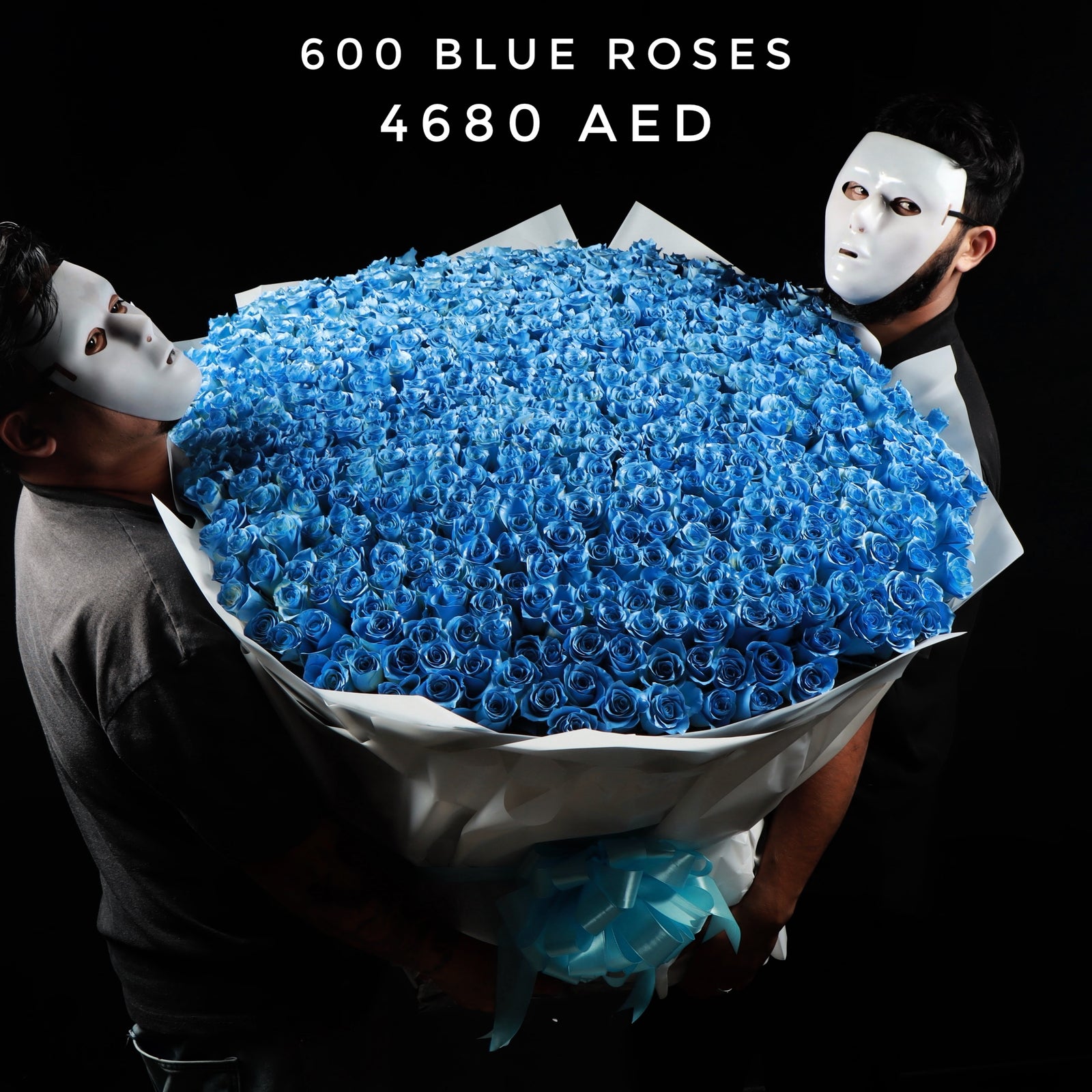 600 Blue Roses