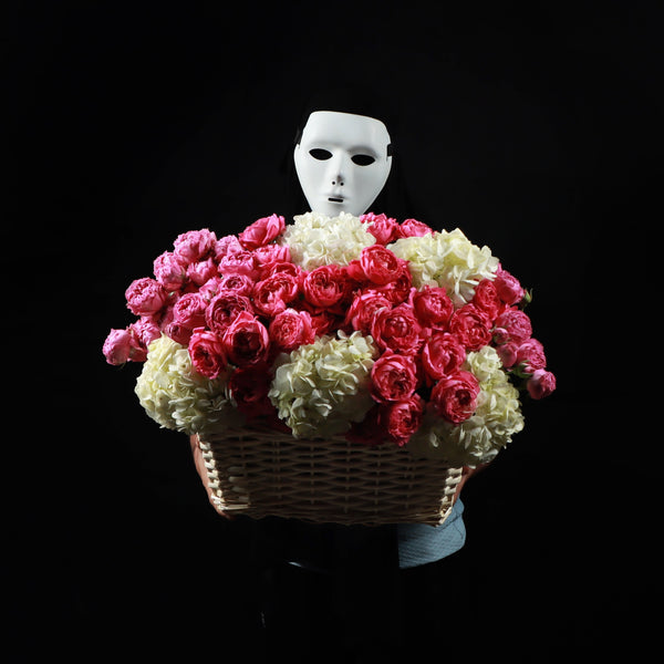 Hydrangea & Julietta Basket