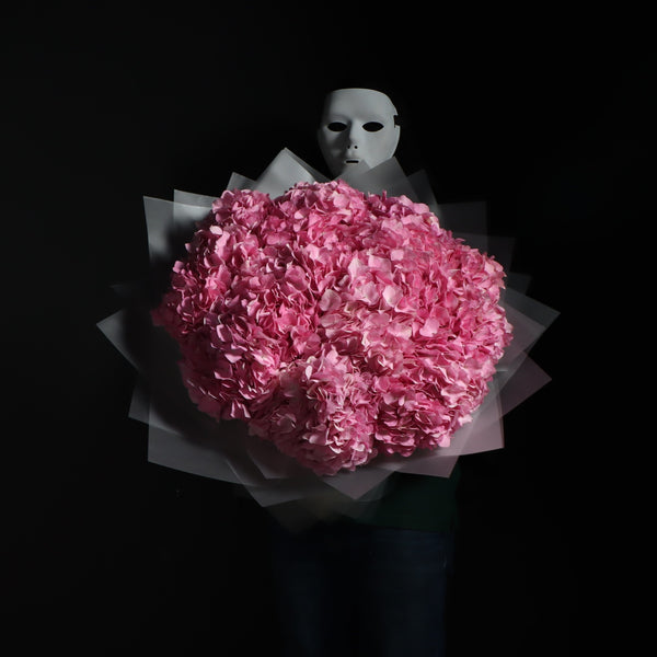 24 Pink Hydrangea Bouquet