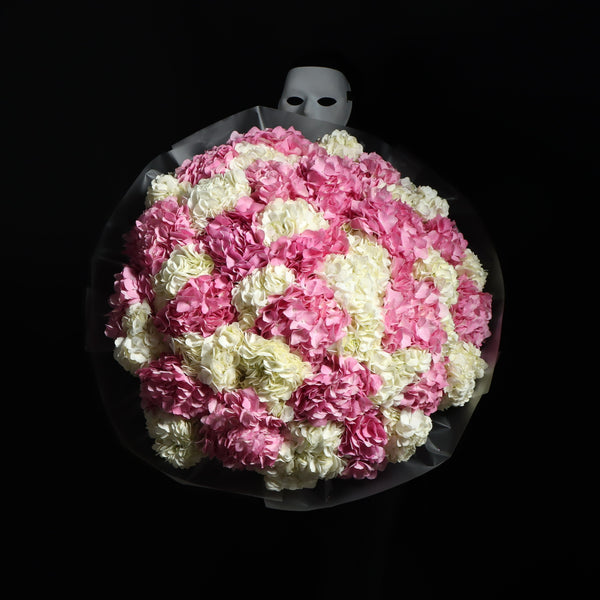 XL White & Pink Hydrangea Bouquet