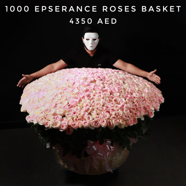 1000 Esperance Roses Basket