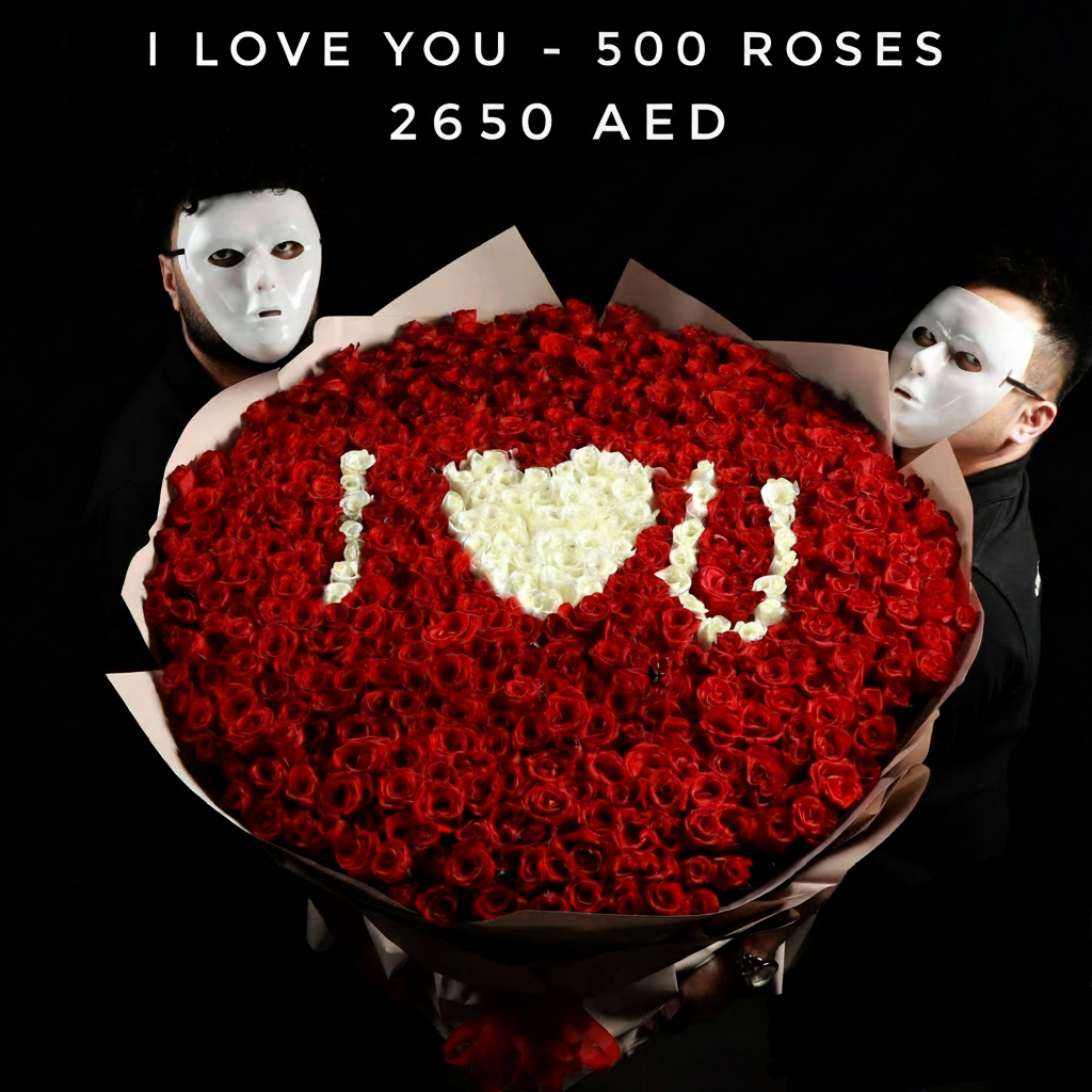 I Love You - 500 Roses Bouquet