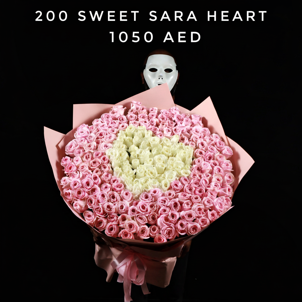 200 Sweet Sara Heart Bouquet Main image