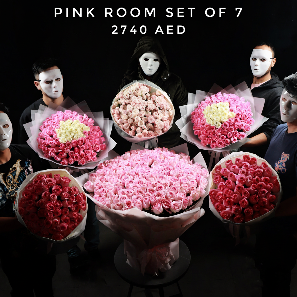 Set of 6 Pink Bouquets XXXL - 2740 AED Main image