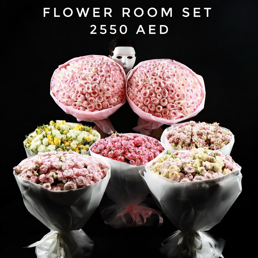 Flower Room Set - 7 Bouquets Main image