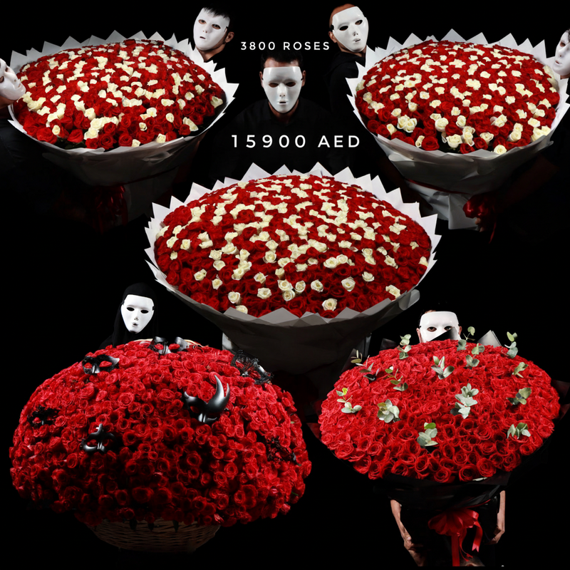 Mega Bundle 3800 Roses - 15900 AED