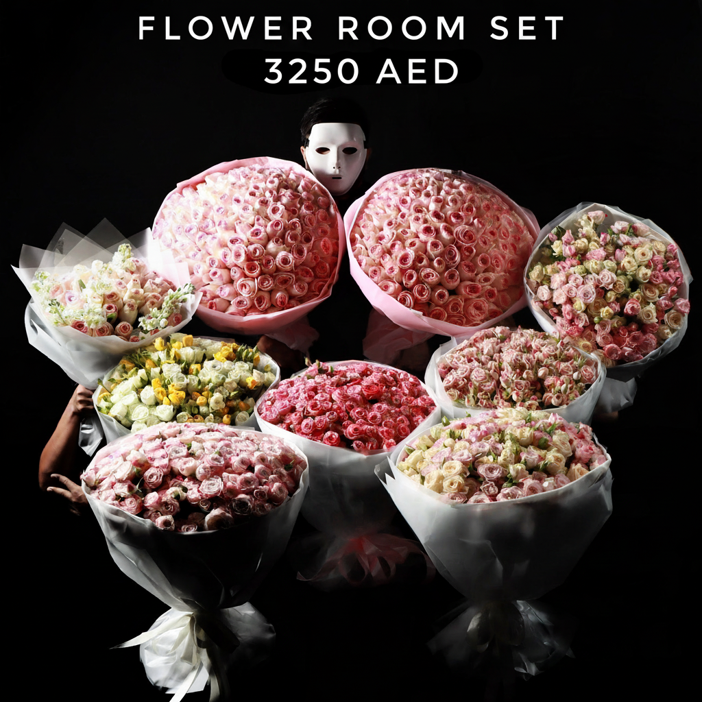 Flower Room Set - 9 Bouquets Main image