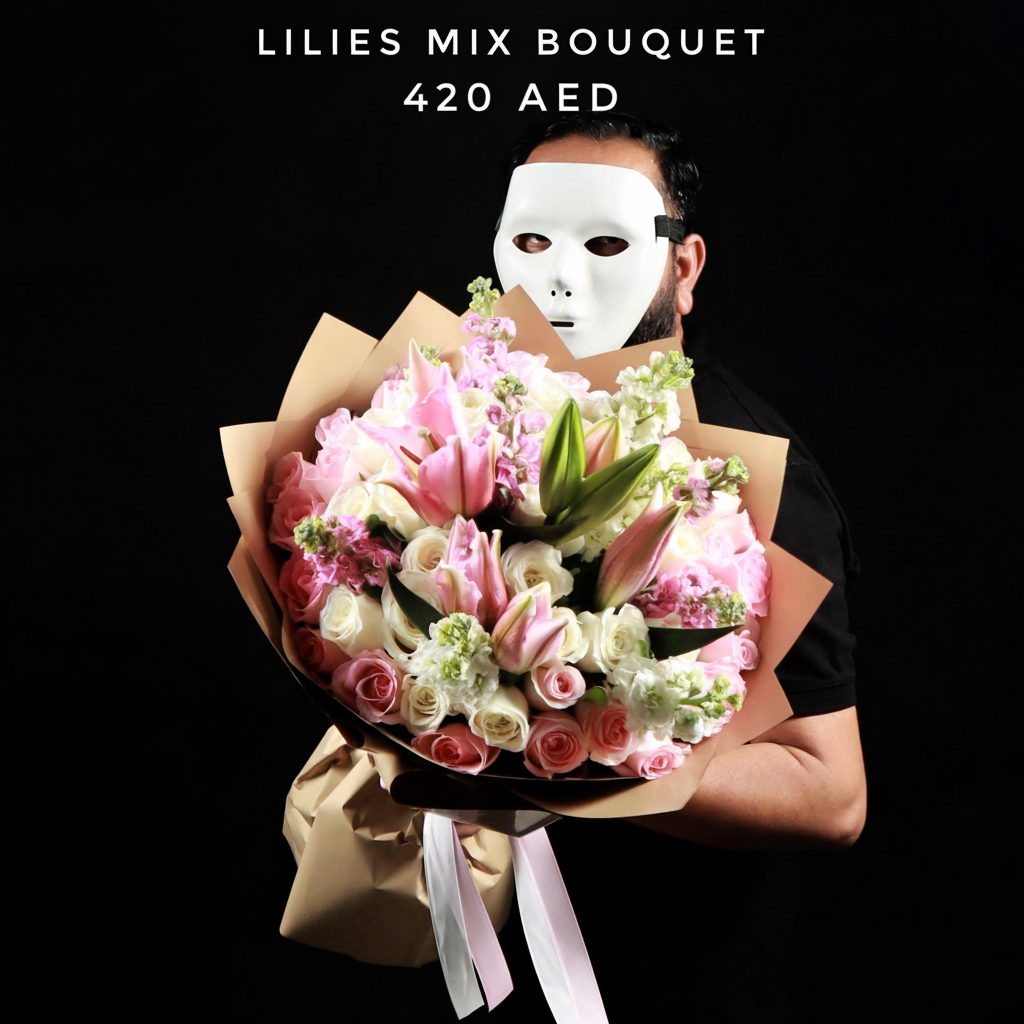 Lilies Mix Bouquet - 420 AED Main image