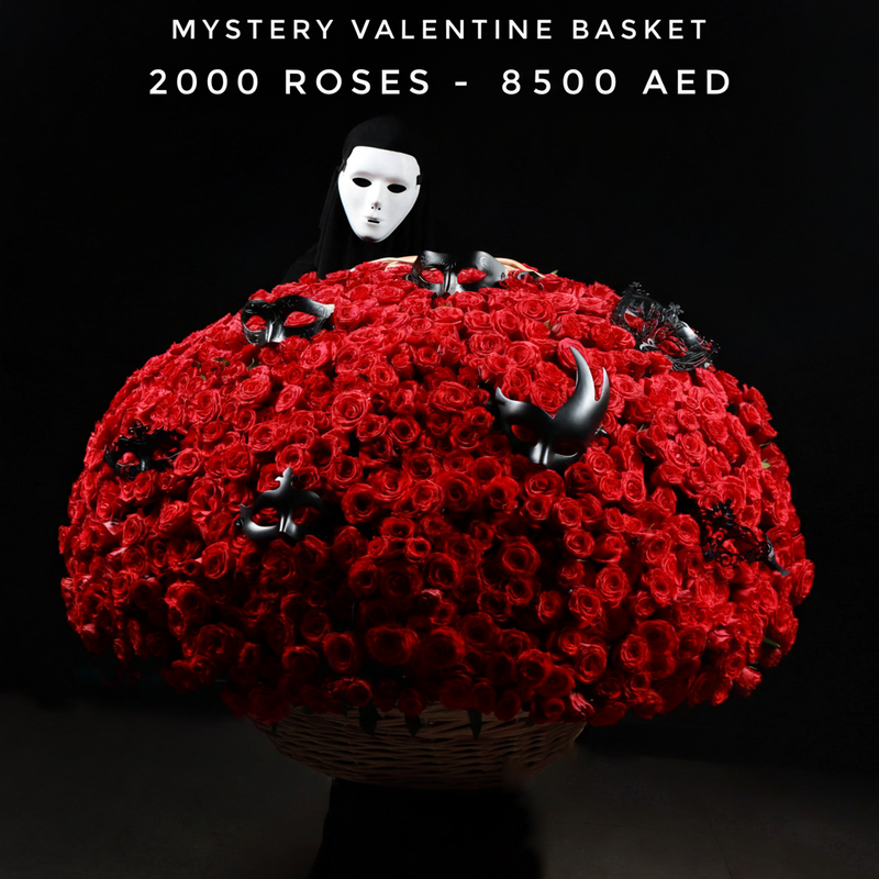 Mystery Basket 2000 Roses - 8500 AED