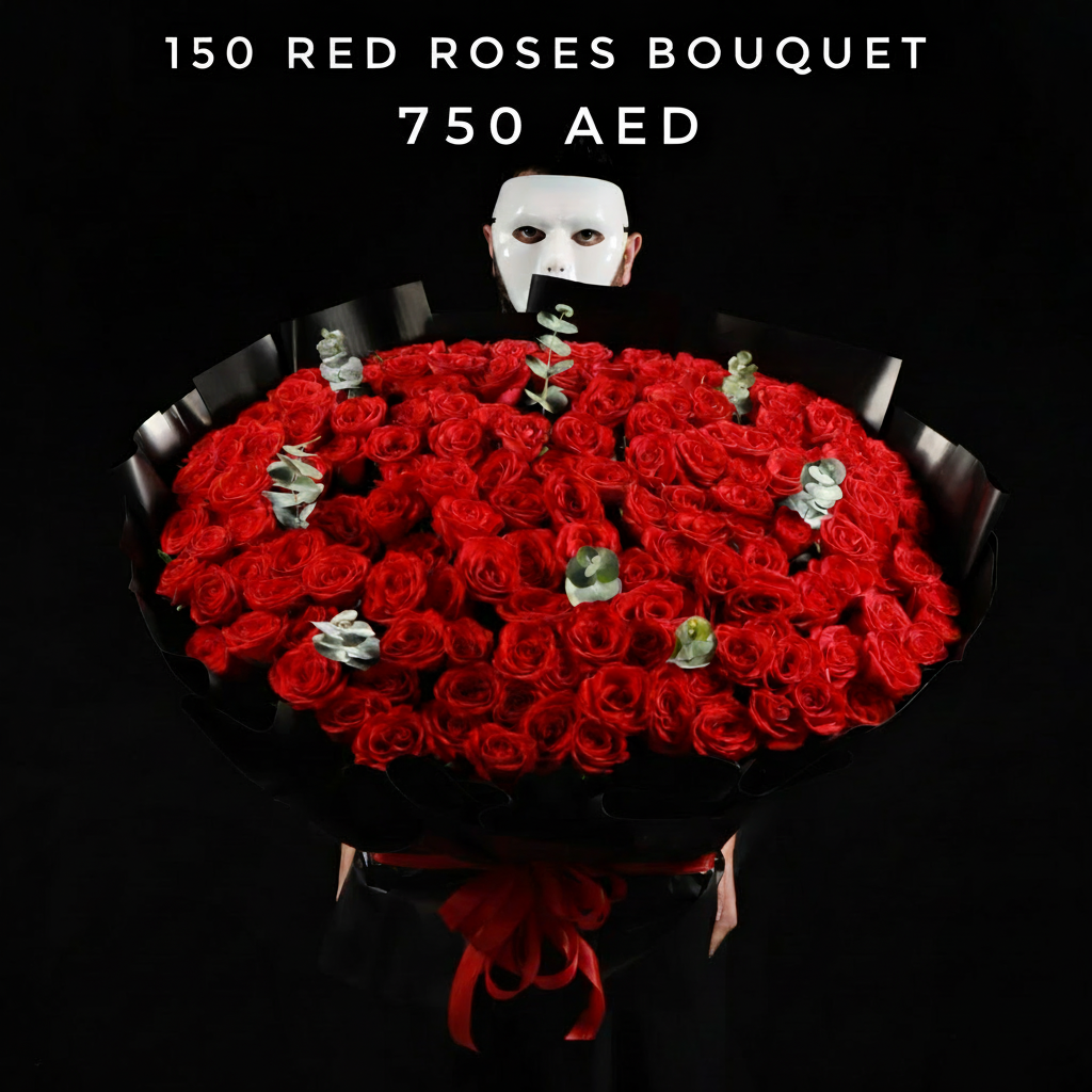 150 Red Roses Bouquet Main image