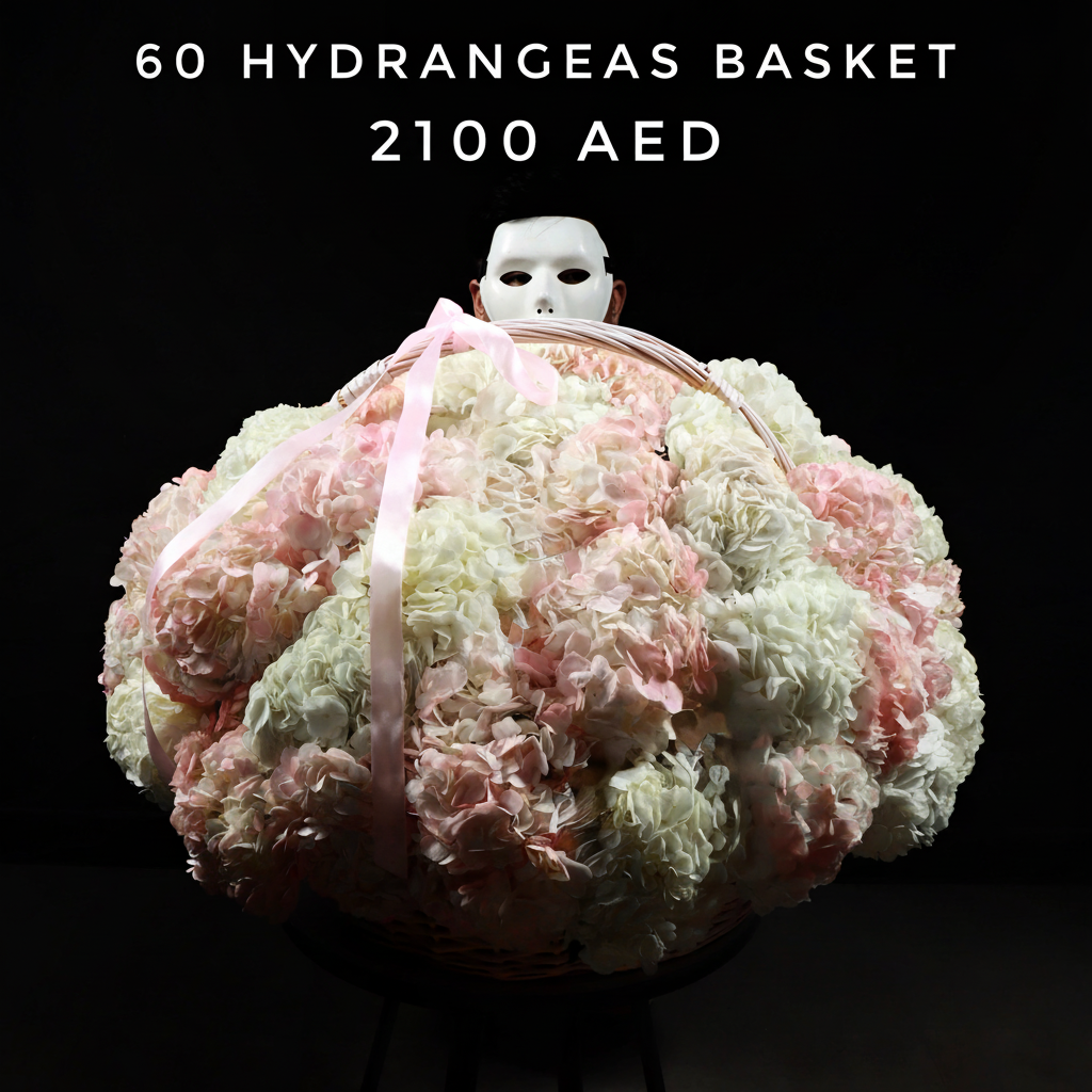 60 Hydrangeas Basket Main image