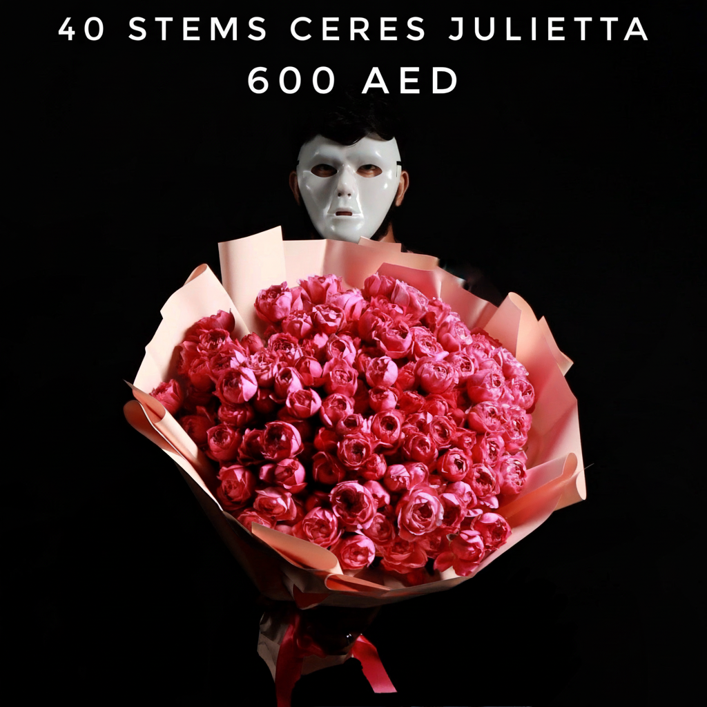 40 Stems Ceres Julietta Bouquet - 600 AED Main image