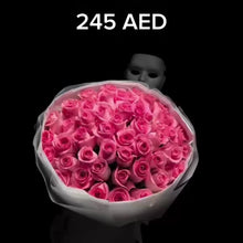 50 Pink Revival Roses Bouquet